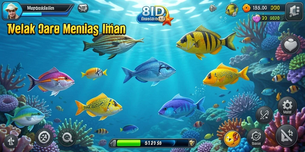 Tampilan gameplay menarik dalam 8ID memikat pemain Tembak Ikan.