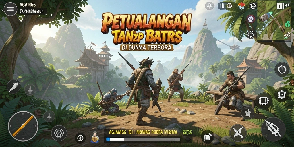Screenshot gameplay Open World AGAM66 yang menampilkan momen eksplorasi.