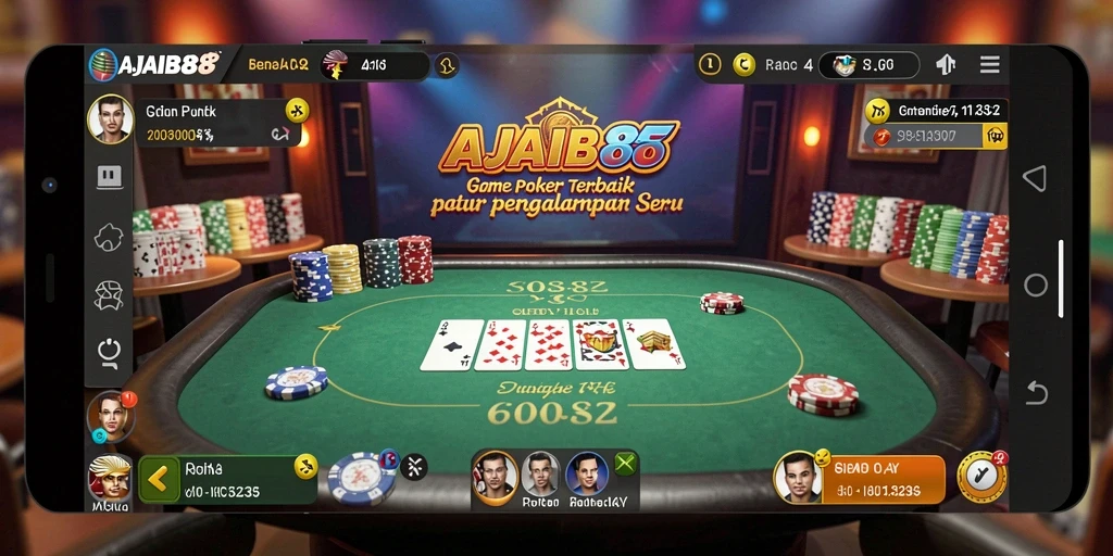 Tampilan gameplay menarik dari AJAIB88 saat bermain Poker.