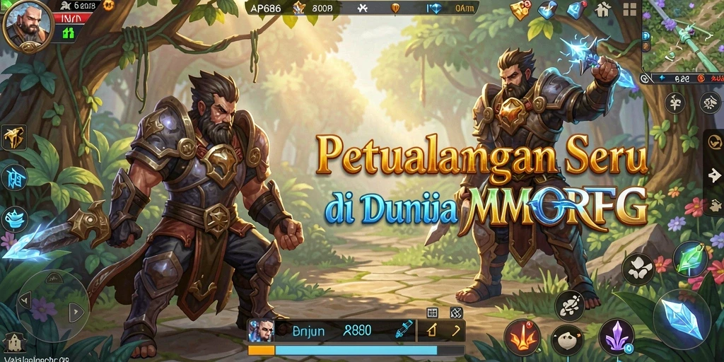 Tampilan aksi seru dalam game MMORPG AP686.
