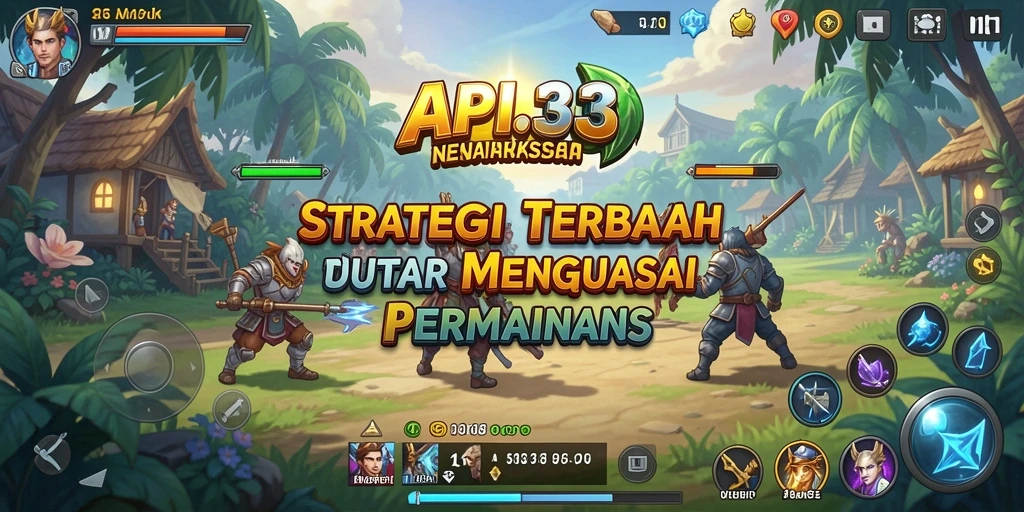 Tampilan gameplay strategis yang mendebarkan di API33.