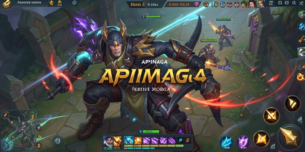 Screenshot yang menampilkan aksi seru dalam gameplay MOBA.