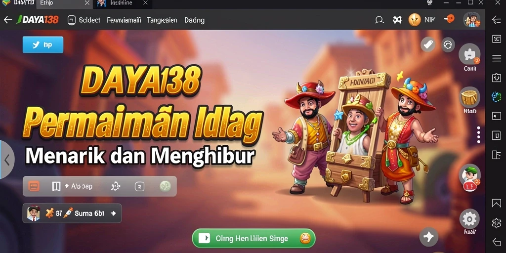 Tampilan gameplay DAYA138 yang menarik dan penuh warna.