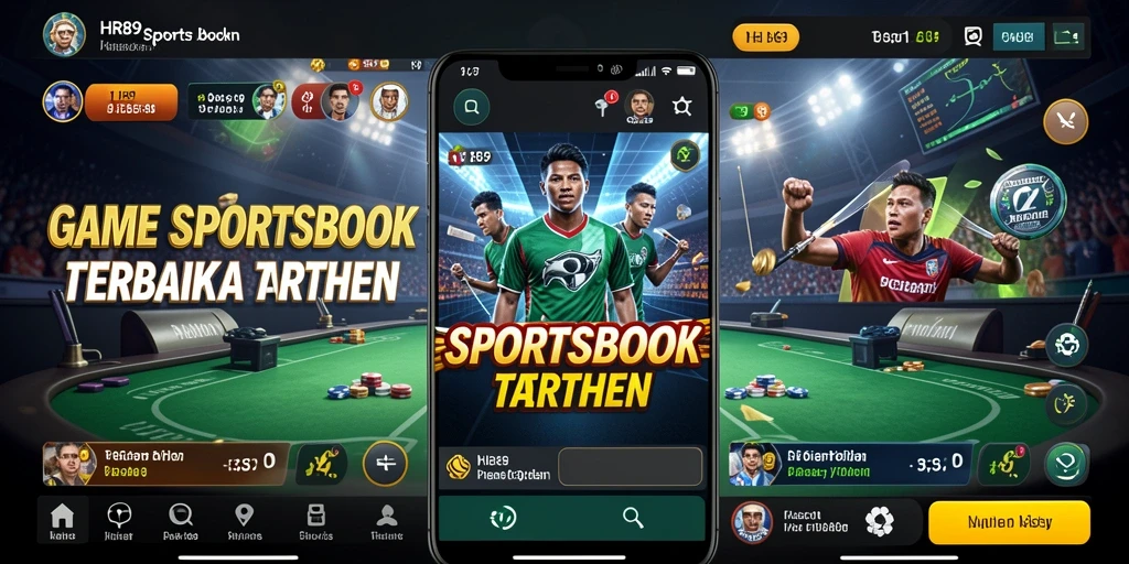 Tampilan gameplay HR89 dengan berbagai pilihan taruhan olahraga.