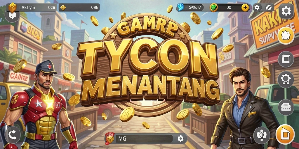 Tampilan gameplay KAKRP dengan grafis menarik dan fitur Tycoon yang seru.