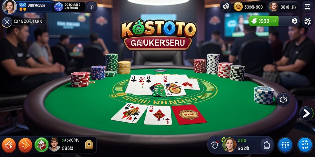 Tampilan gameplay KOSTOTO yang menarik dan kompetitif.