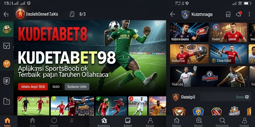 Screenshot KUDETABET98 menampilkan antarmuka taruhan yang intuitif dan informasi olahraga terkini.