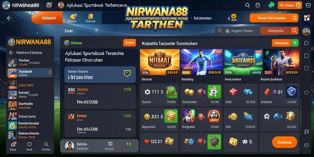 Tampilan utama NIRWANA88 dengan opsi taruhan olahraga yang lengkap.