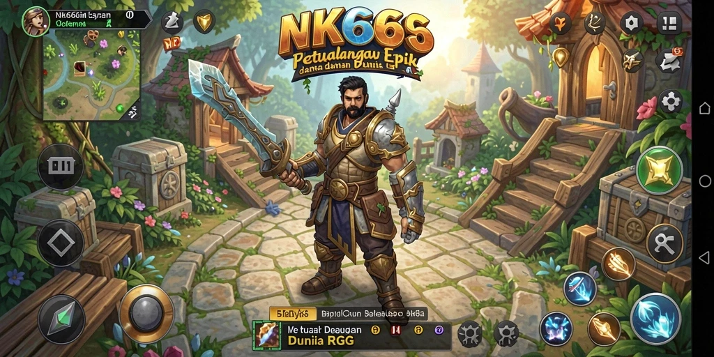 Tampilan gameplay NK666 yang memukau dalam petualangan RPG.