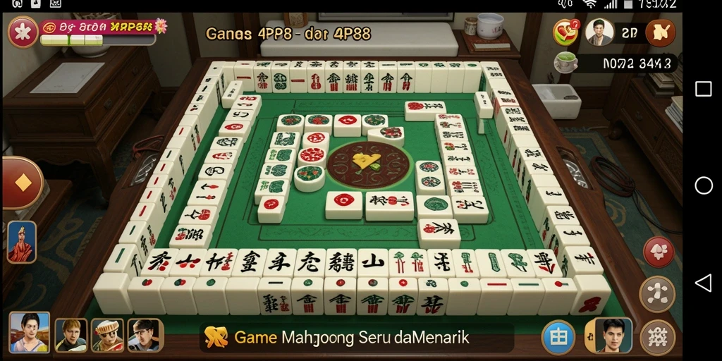 Screenshot gameplay PP88 menampilkan keseruan mencocokkan ubin Mahjong.