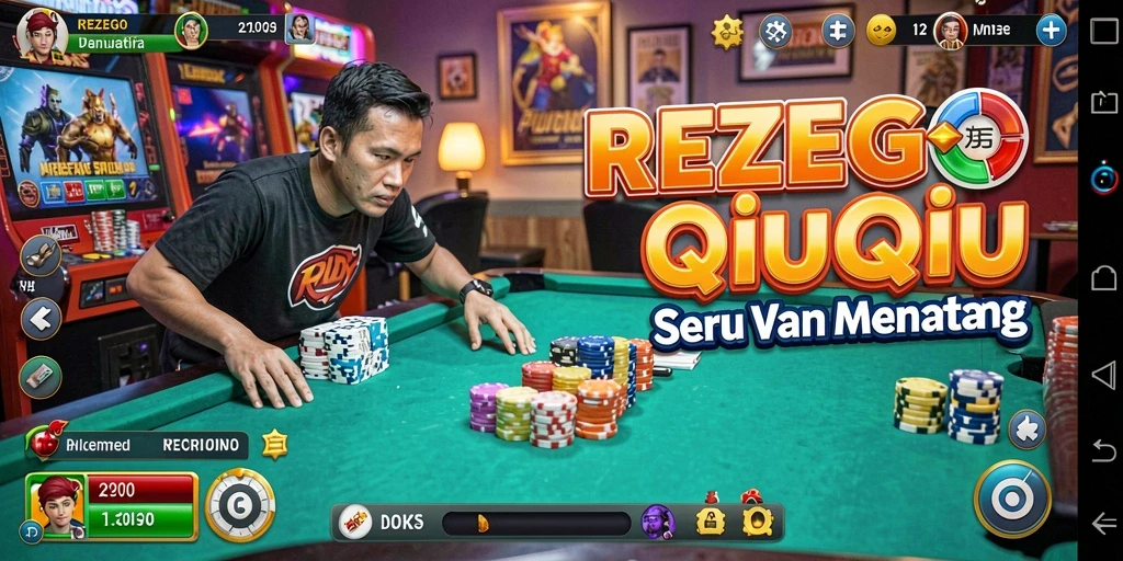 Tampilan gameplay seru dari REZEGO dengan aksi QiuQiu yang menarik.