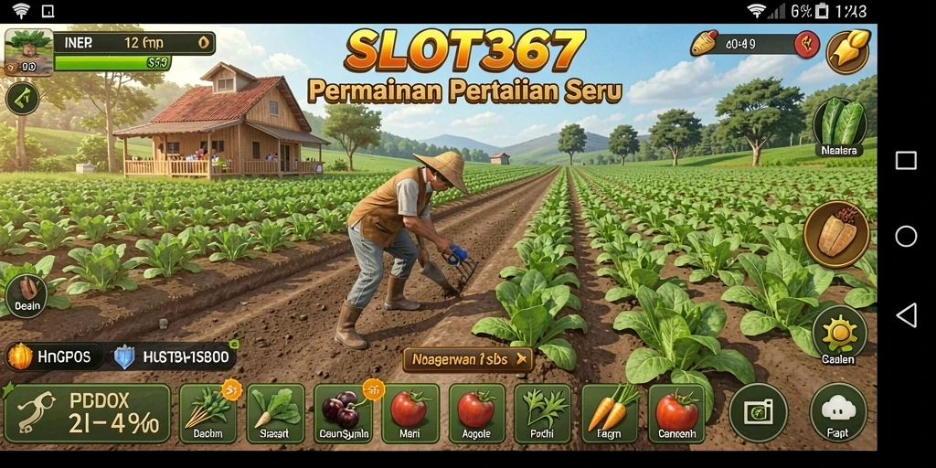 Tampilan gameplay SLOT367 yang menawan dan menyenangkan saat bercocok tanam.