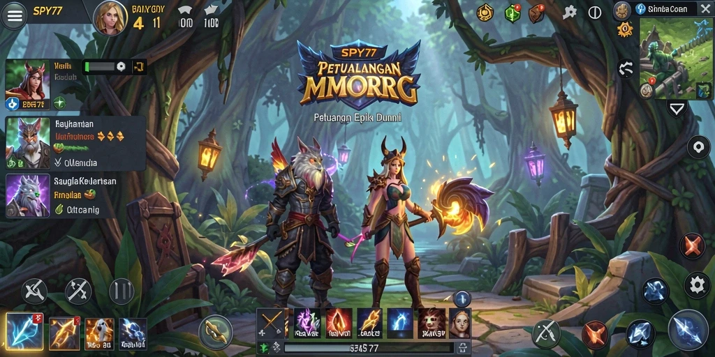 Screenshot gameplay SPY77 dengan pertarungan mendebarkan dan petualangan seru.