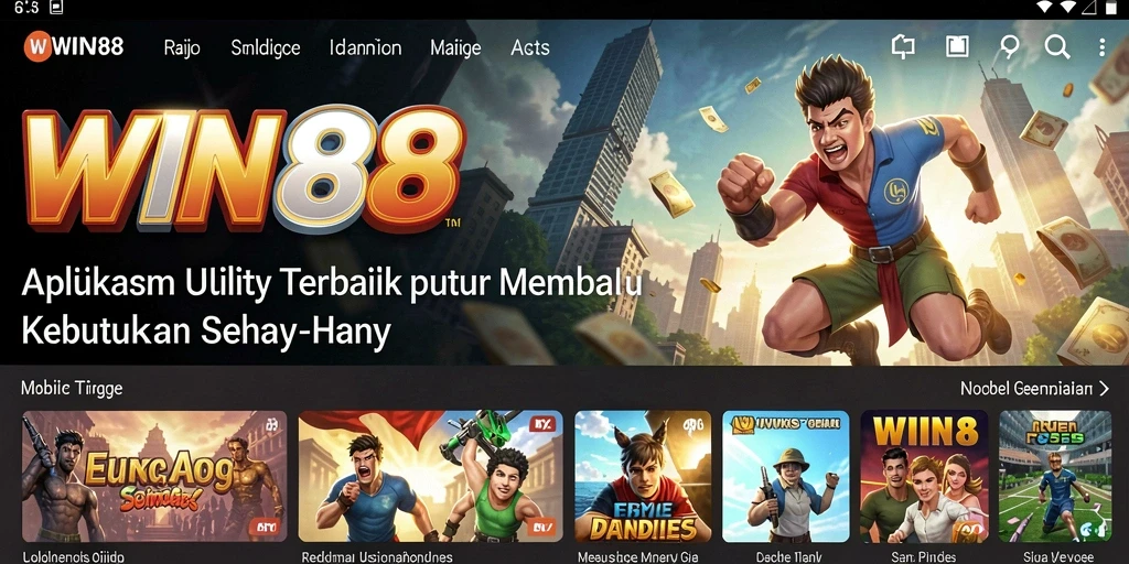 Tampilan antar muka WIN88 yang intuitif dan mudah digunakan.